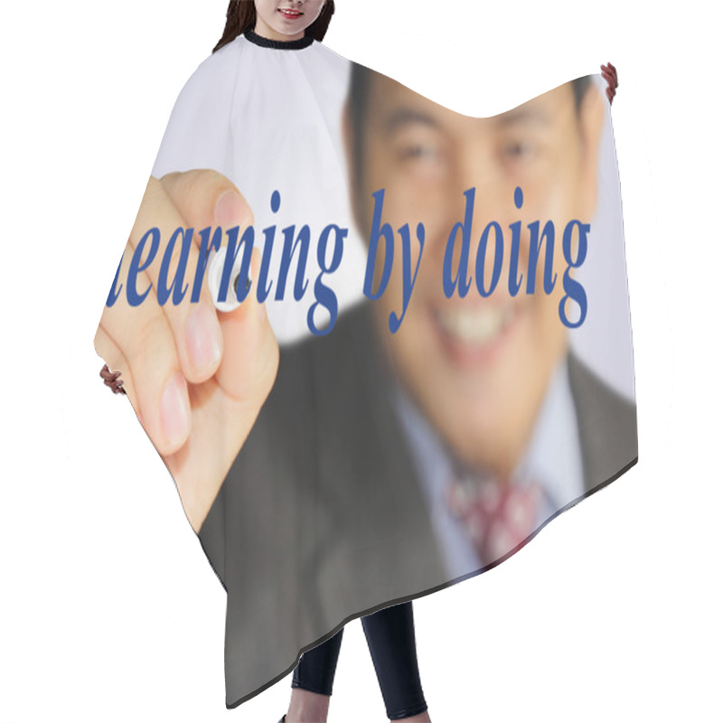 Personality  Learning By Doing Hair Cutting Cape