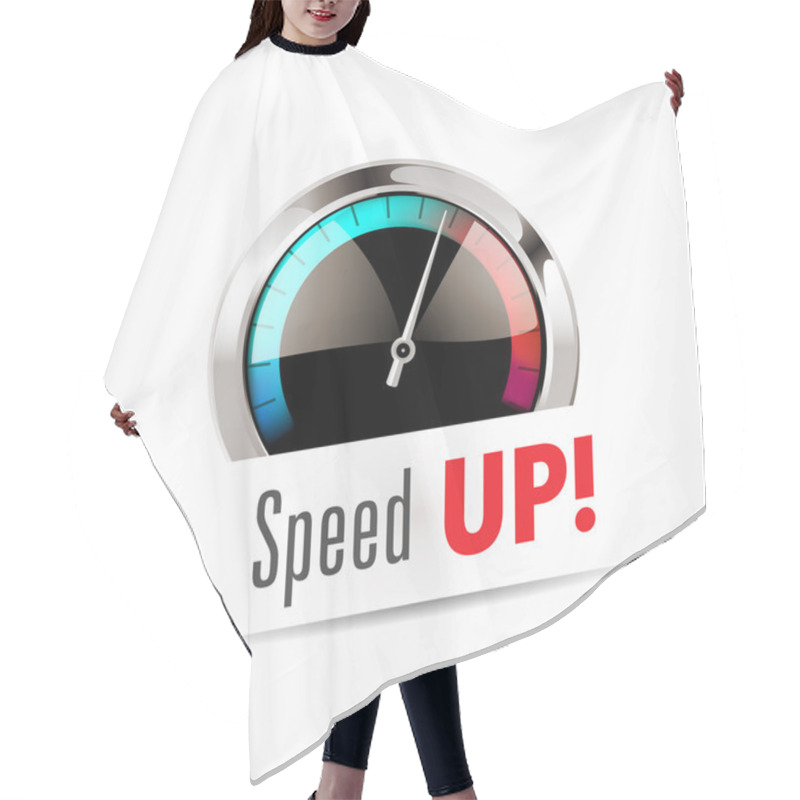 Personality  Speedometer - Speed Up Hair Cutting Cape