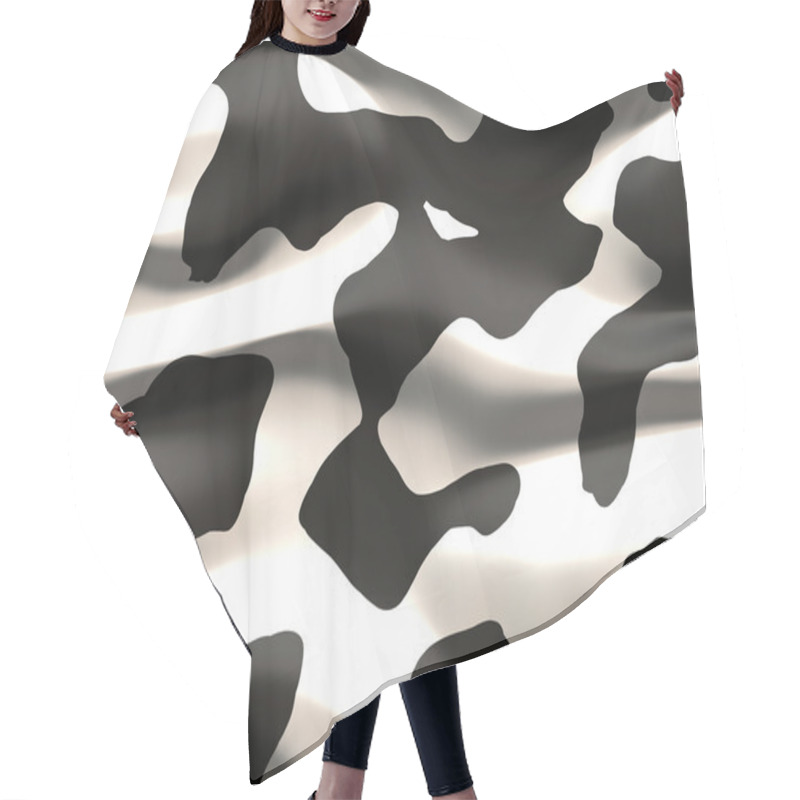 Personality  Cow Hide Abstract Hair Cutting Cape