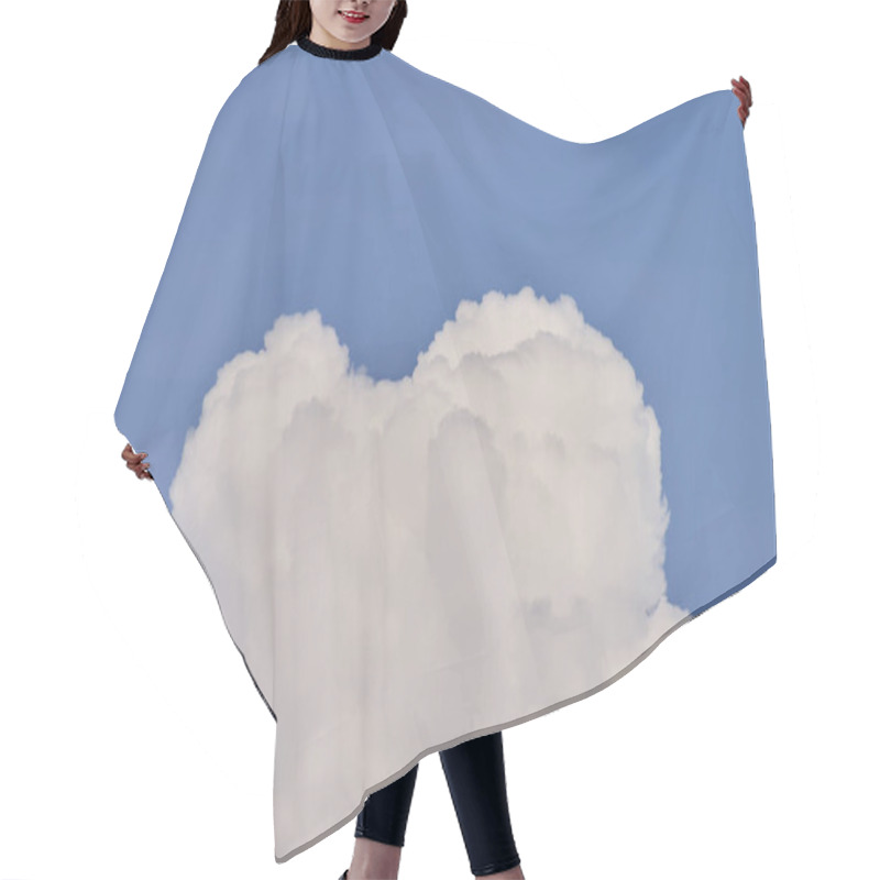 Personality  Majestic White Clouds Against Blue Sky Hair Cutting Cape