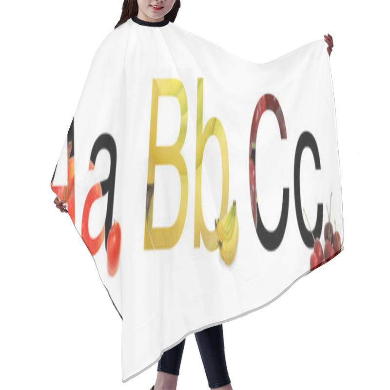 Personality  ABC Of Fruit Hair Cutting Cape