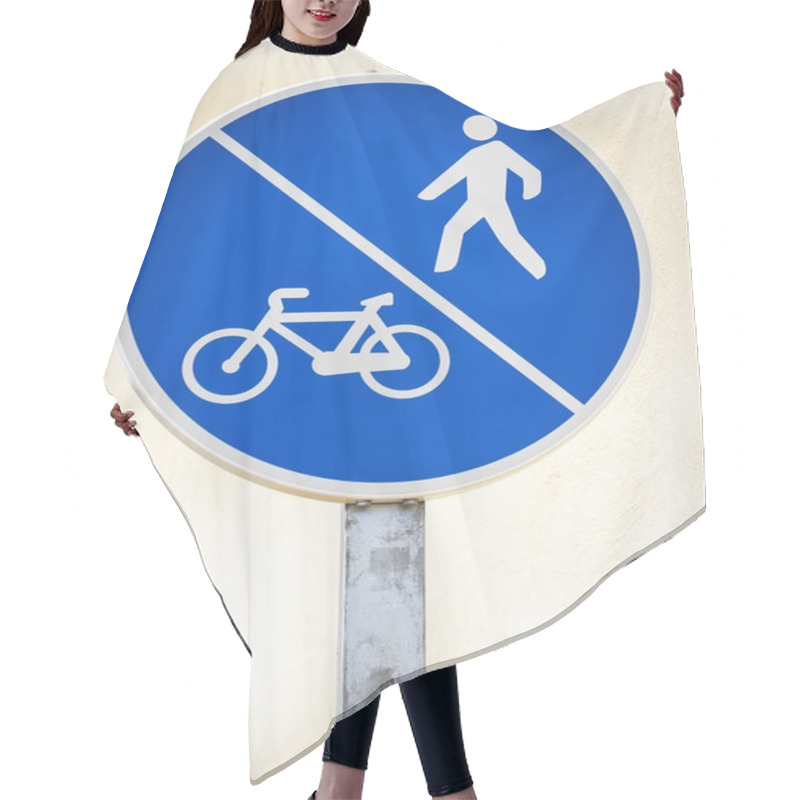 Personality  Signal Pedestrian And Bicycle Lane Hair Cutting Cape