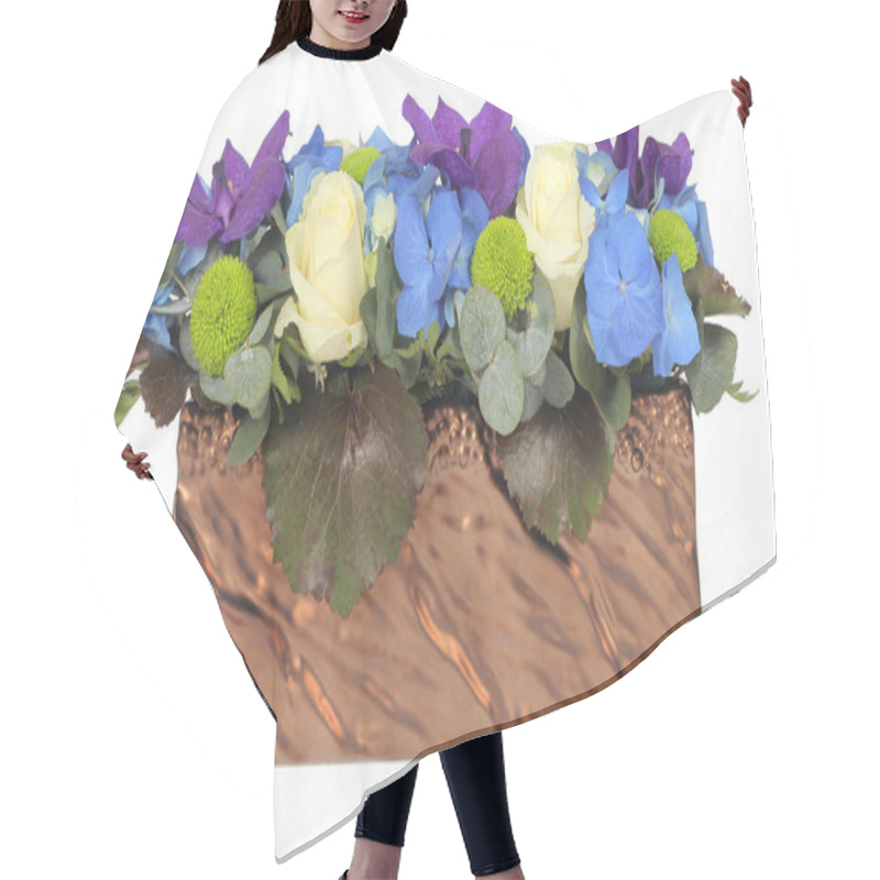 Personality  Colourfull Floral Arrangement Hair Cutting Cape