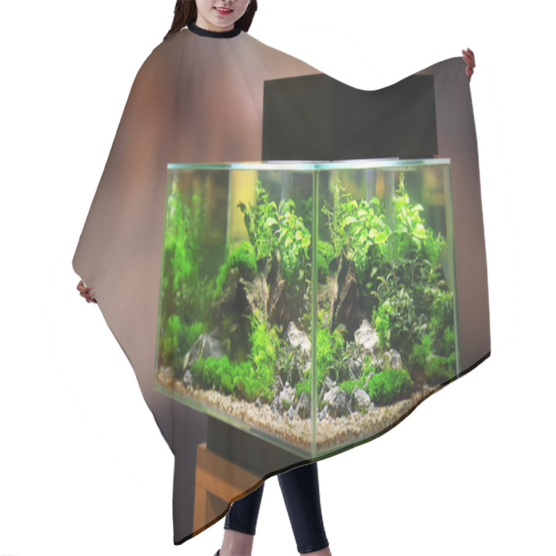 Personality  Pet Shop Aquarium Hair Cutting Cape