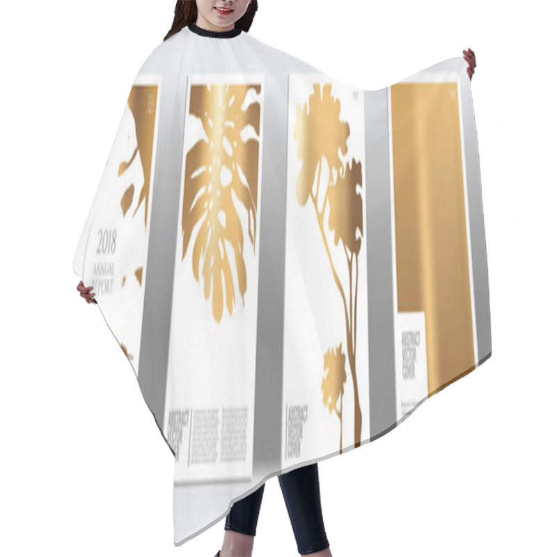 Personality  Golden Exotic Cover.  Hair Cutting Cape