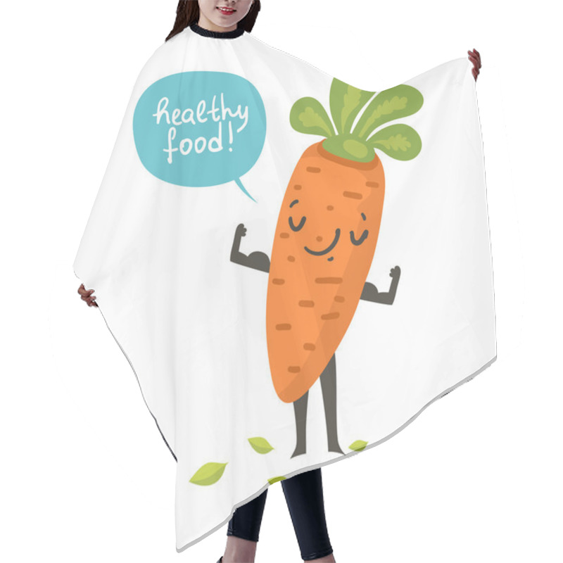 Personality  Cute Carrot Cartoon Character  Hair Cutting Cape