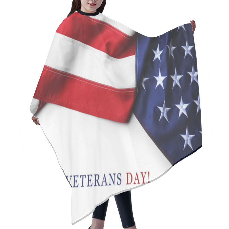 Personality  Happy Veterans Day Hair Cutting Cape