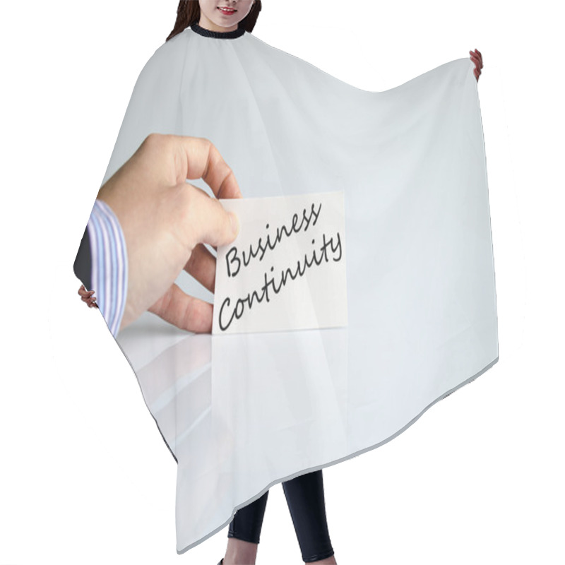 Personality  Business Continuity Text Concept Hair Cutting Cape