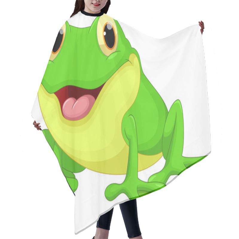 Personality  Cute Frog Cartoon Hair Cutting Cape