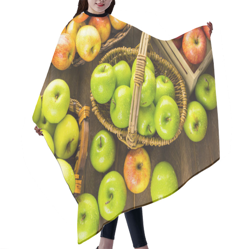 Personality  Variety Of Organic Apples Hair Cutting Cape