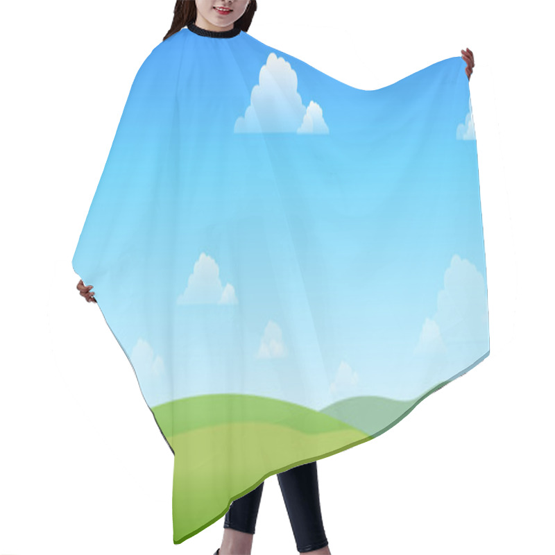 Personality  Horizontally Seamless Game Background Hair Cutting Cape