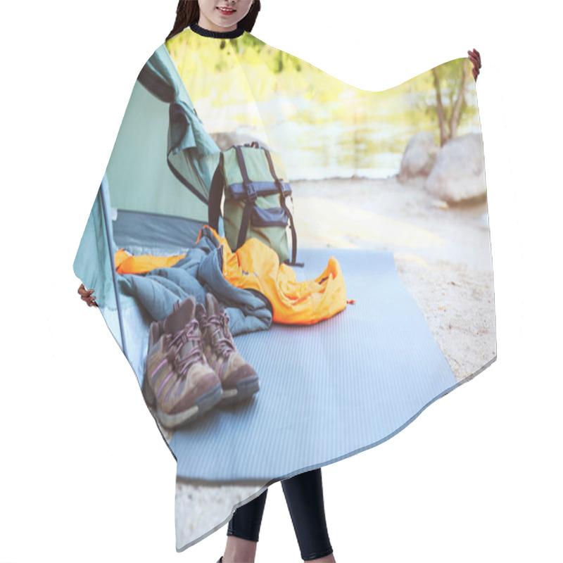 Personality  Sleeping Bag And Other Camping Gear Outdoors Hair Cutting Cape