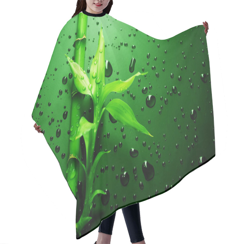 Personality  Green Bamboo Hair Cutting Cape