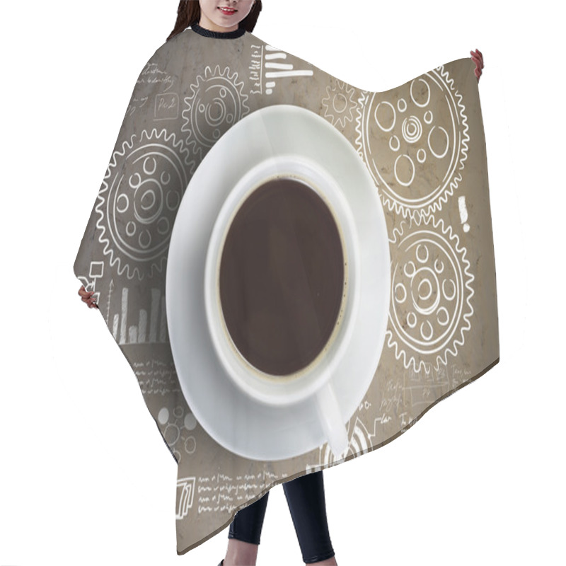 Personality  Coffee Break Hair Cutting Cape