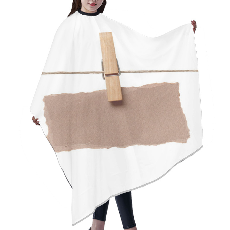 Personality  Clothes Peg And Note Paper On Clothes Line Rope Hair Cutting Cape