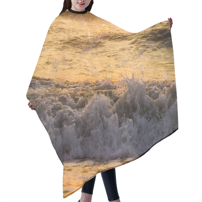 Personality  Sea At Morning Time Hair Cutting Cape