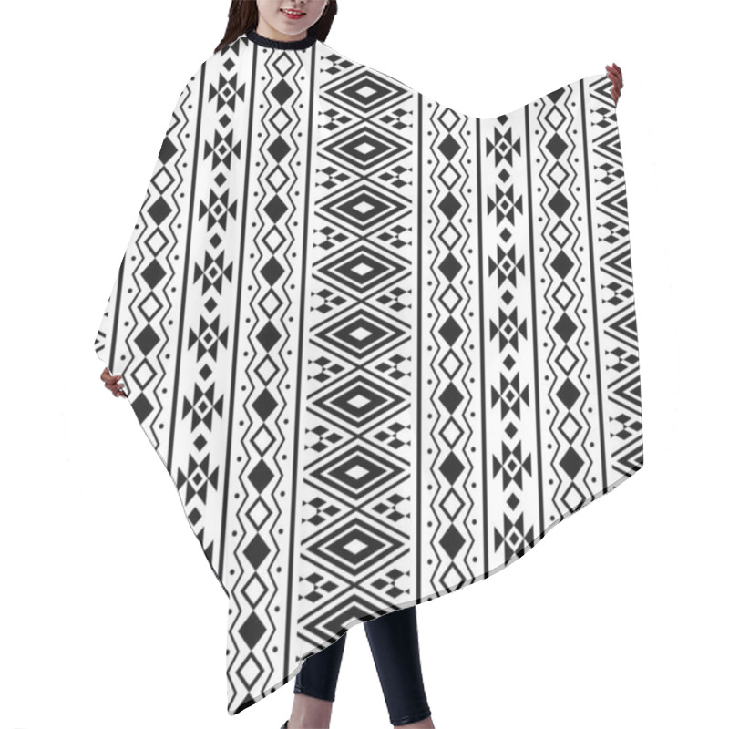 Personality  Vertical Tribal Aztec Pattern Texture Design Background Hair Cutting Cape