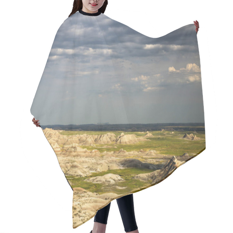 Personality  Late Afternoon View From Badlands National Park In South Dakota Hair Cutting Cape