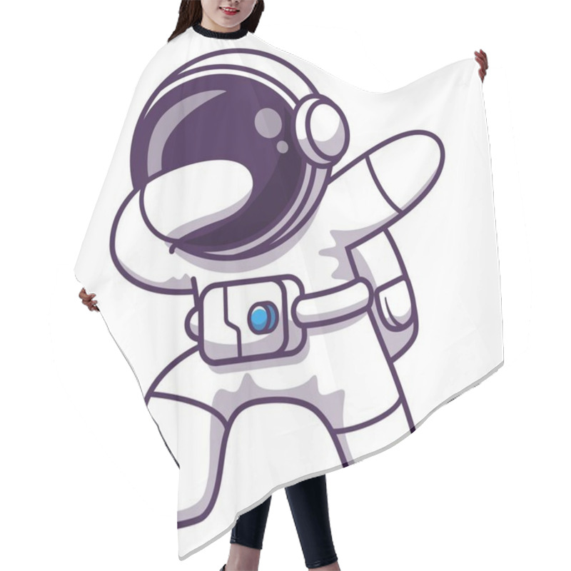 Personality  Cute Astronaut Themed Vector Design Suitable For A Children's Book Cover Hair Cutting Cape