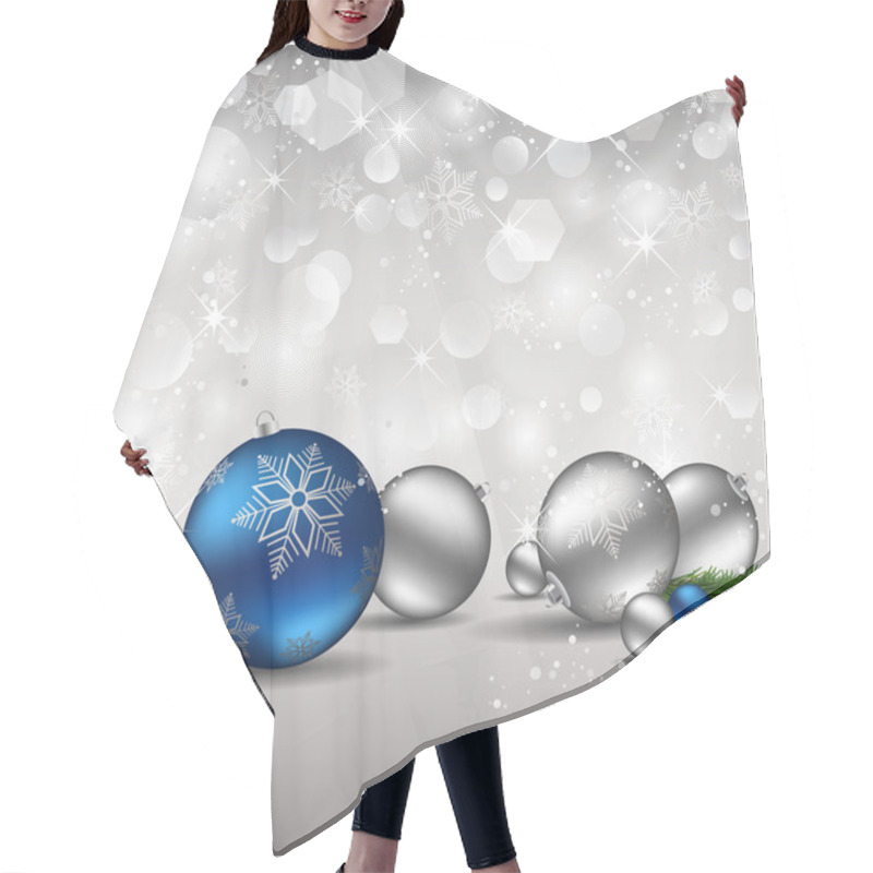 Personality  Elegant Christmas Background. Hair Cutting Cape