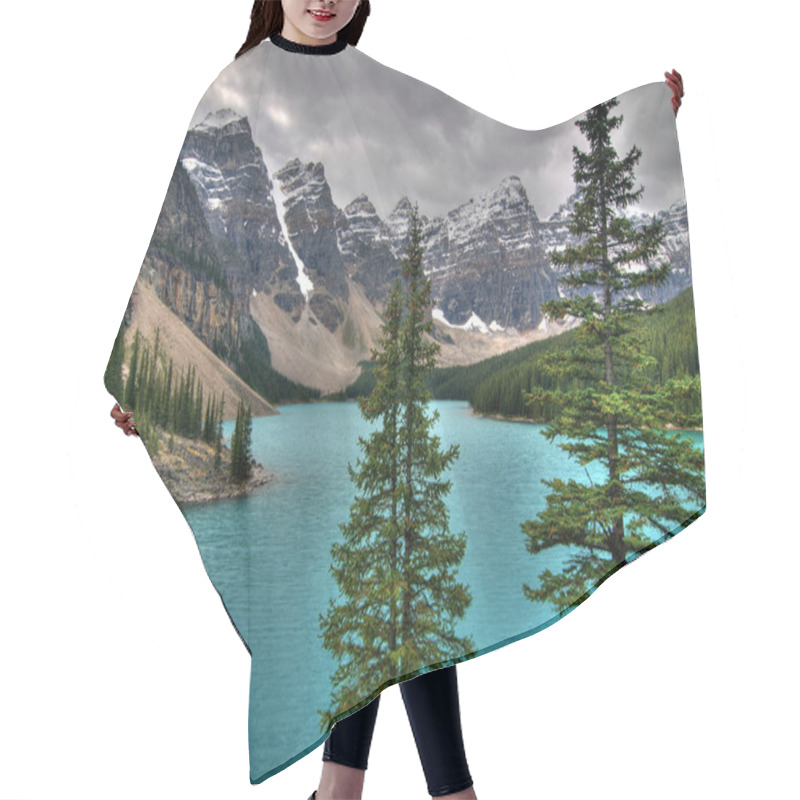 Personality  View From Rockpile Trail Lookout On The Enchanting Moraine Lake Banff National Park Hair Cutting Cape