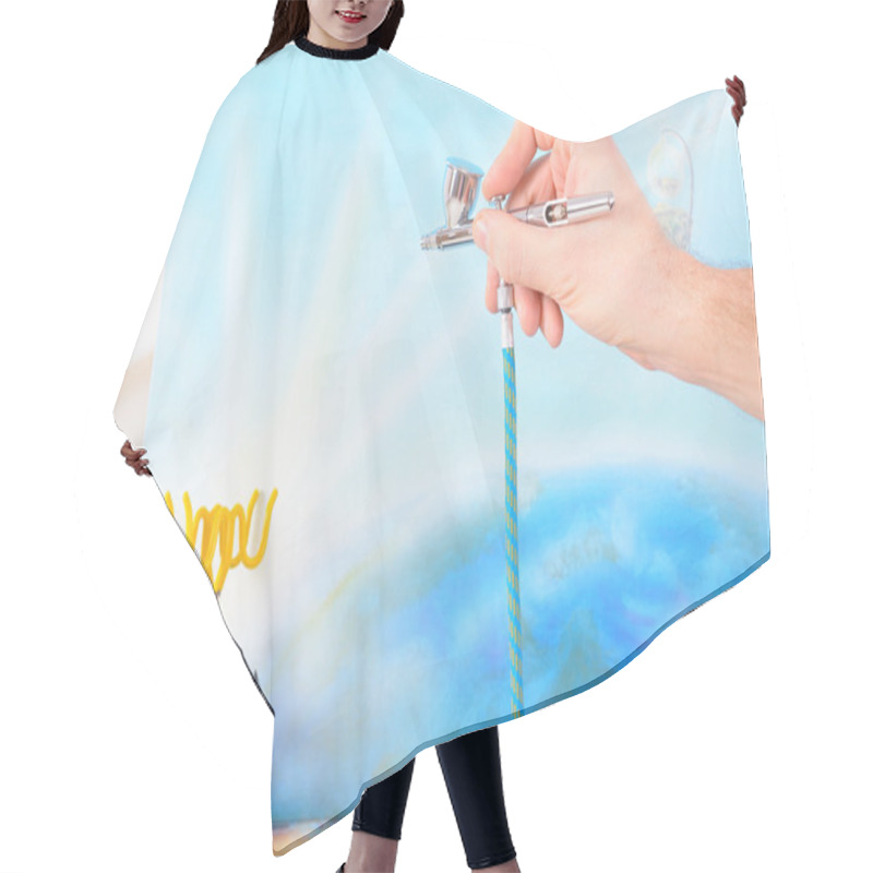 Personality  Airbrush Hair Cutting Cape