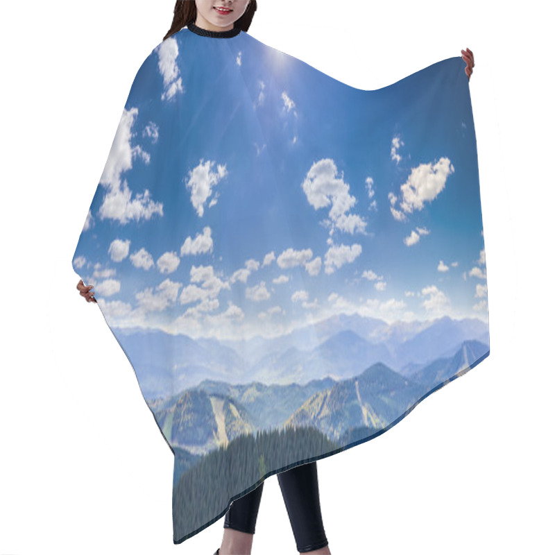 Personality  Mountain Autumn Landscape With Mountain Peaks And Ranges Hair Cutting Cape