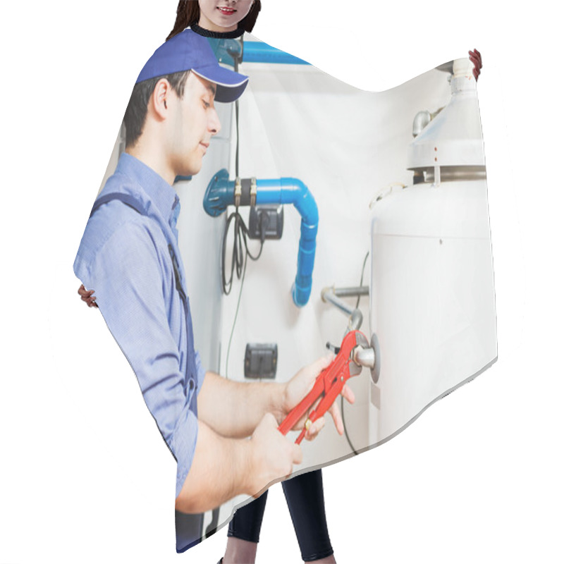 Personality  Plumber At Work Hair Cutting Cape