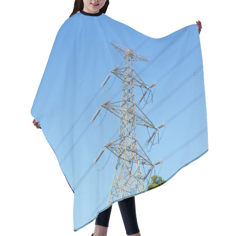 Personality  Power Distribution Tower Hair Cutting Cape