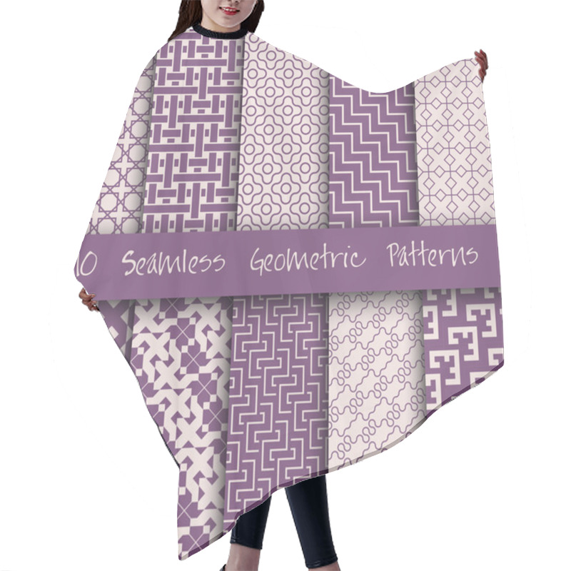 Personality  Grunge Seamless Geometric Patterns Hair Cutting Cape