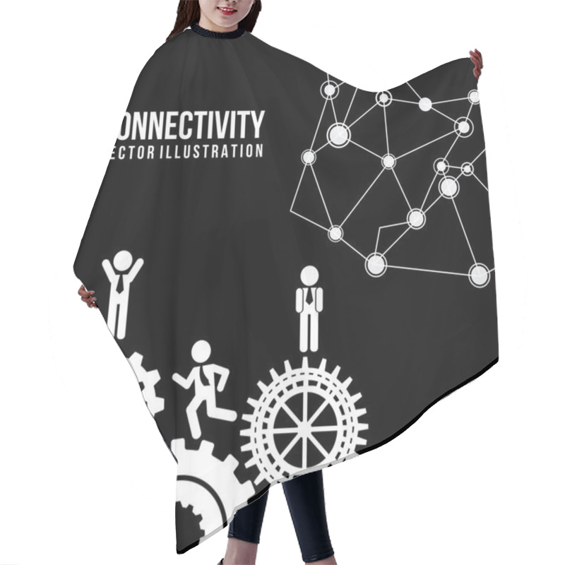 Personality  Connectivity Hair Cutting Cape