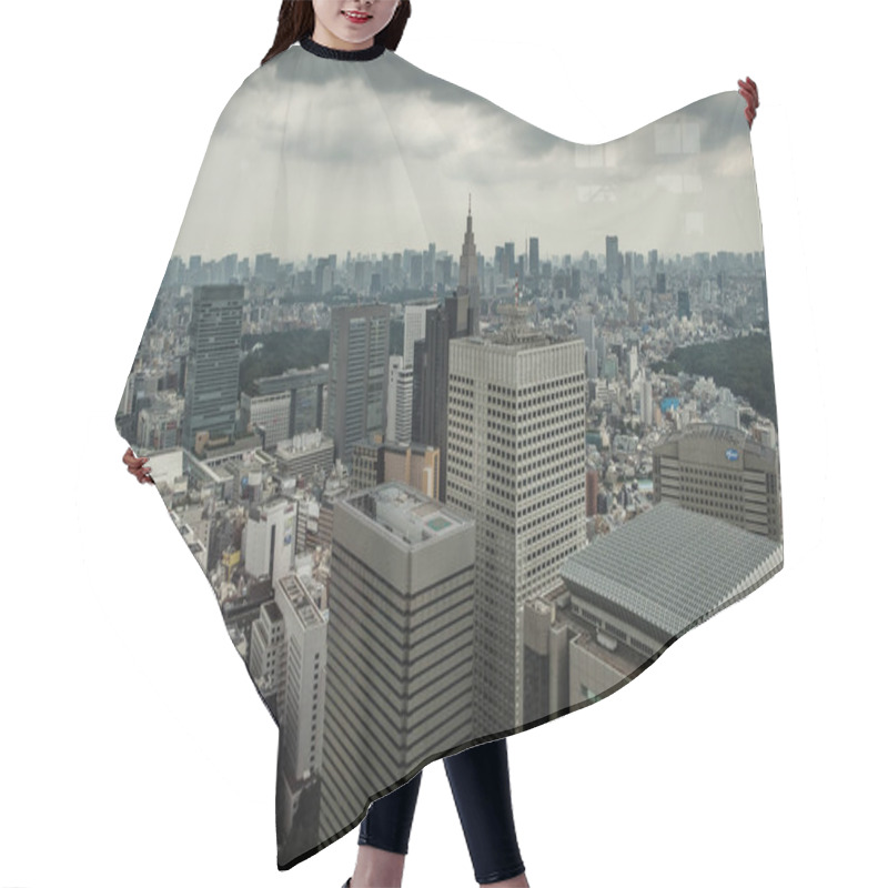 Personality  Aerial View Of Tokyo City, Japan Hair Cutting Cape