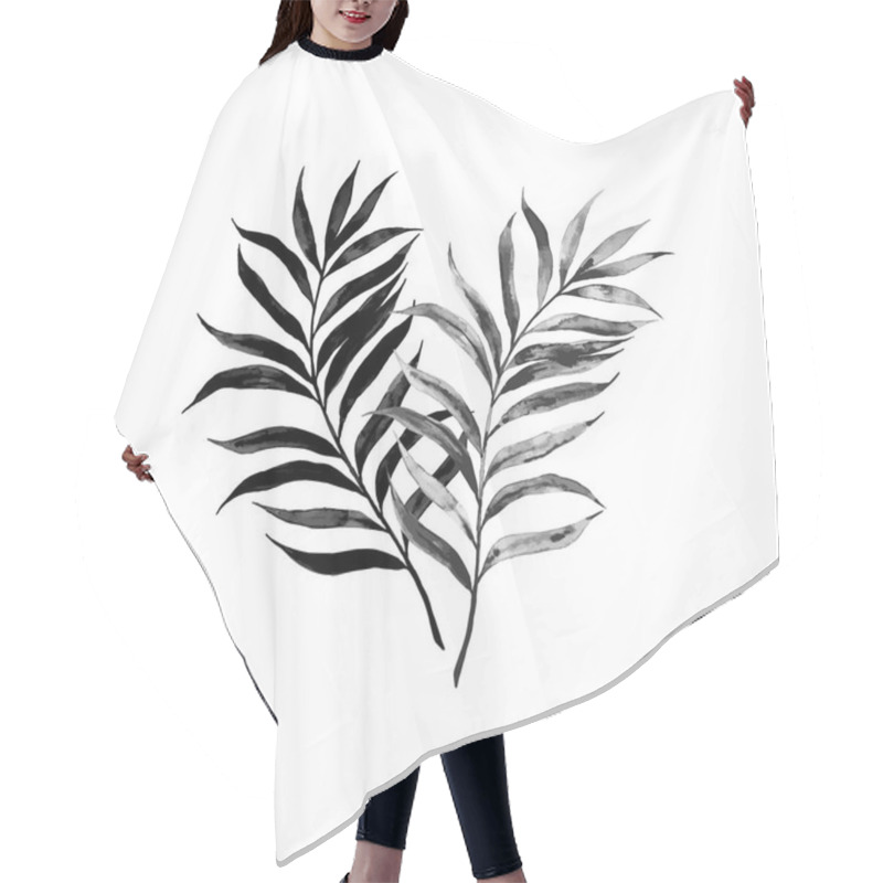 Personality  Palm Tree Leaves Hair Cutting Cape