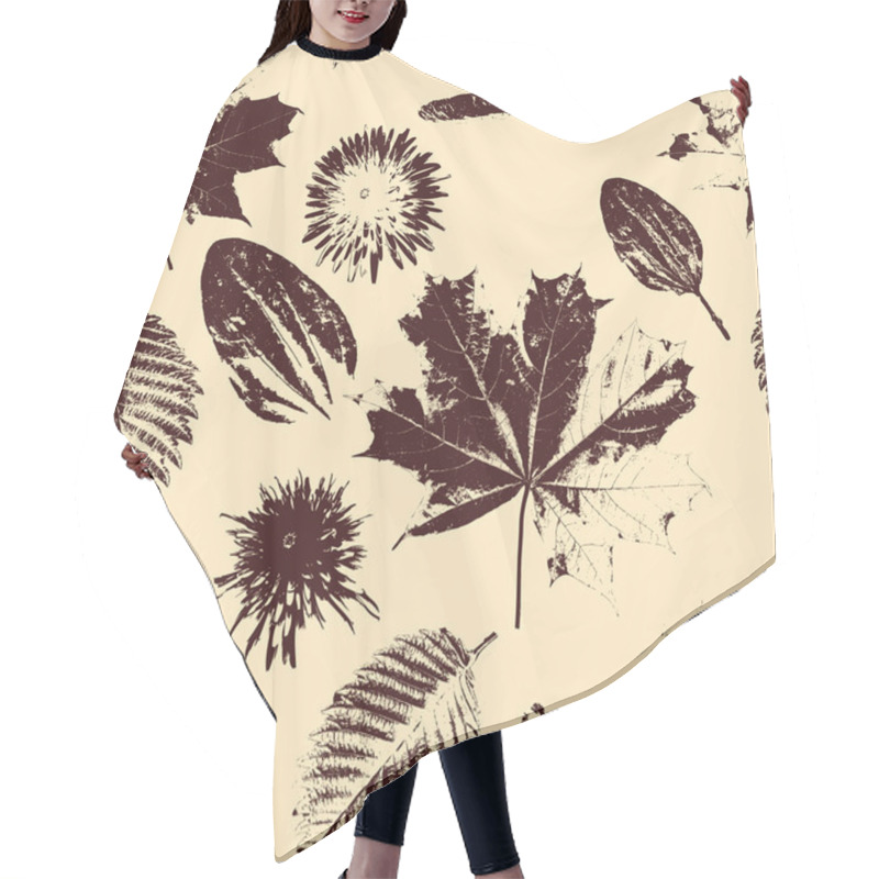 Personality  Vector Seamless Floral Pattern Hair Cutting Cape