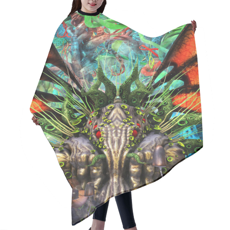 Personality  Cthulhu Fantasy Monster Garden Hair Cutting Cape