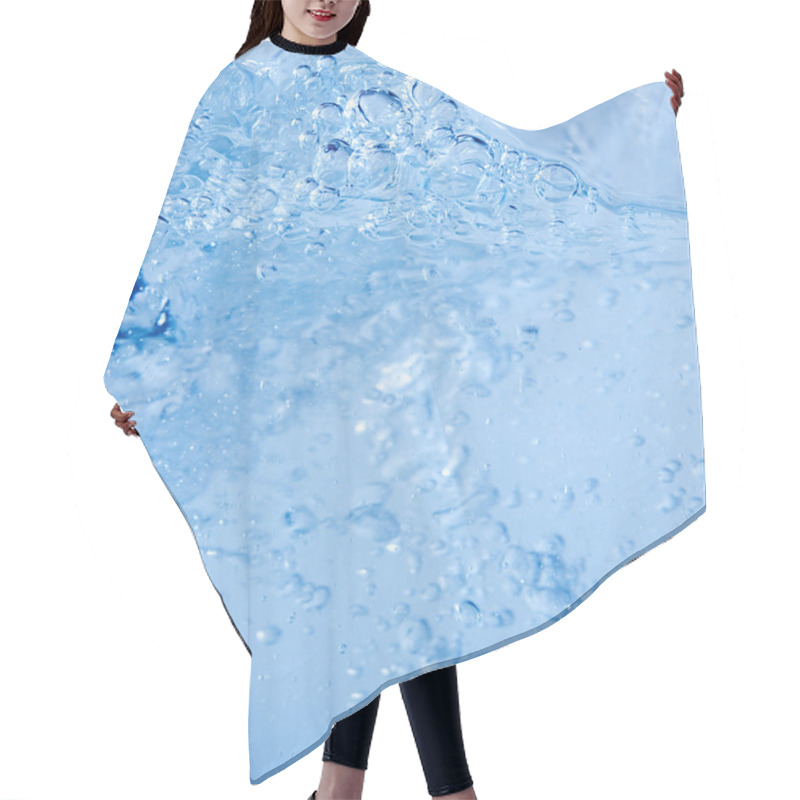 Personality  Background Detail Of Blue Water Liquid In Motion Hair Cutting Cape