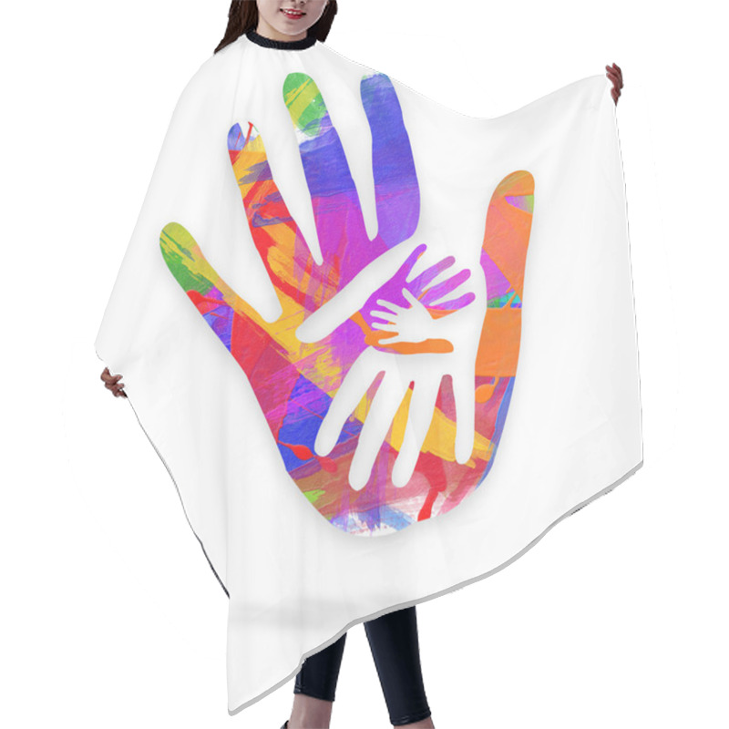 Personality  Hands In Art - Logo Hair Cutting Cape