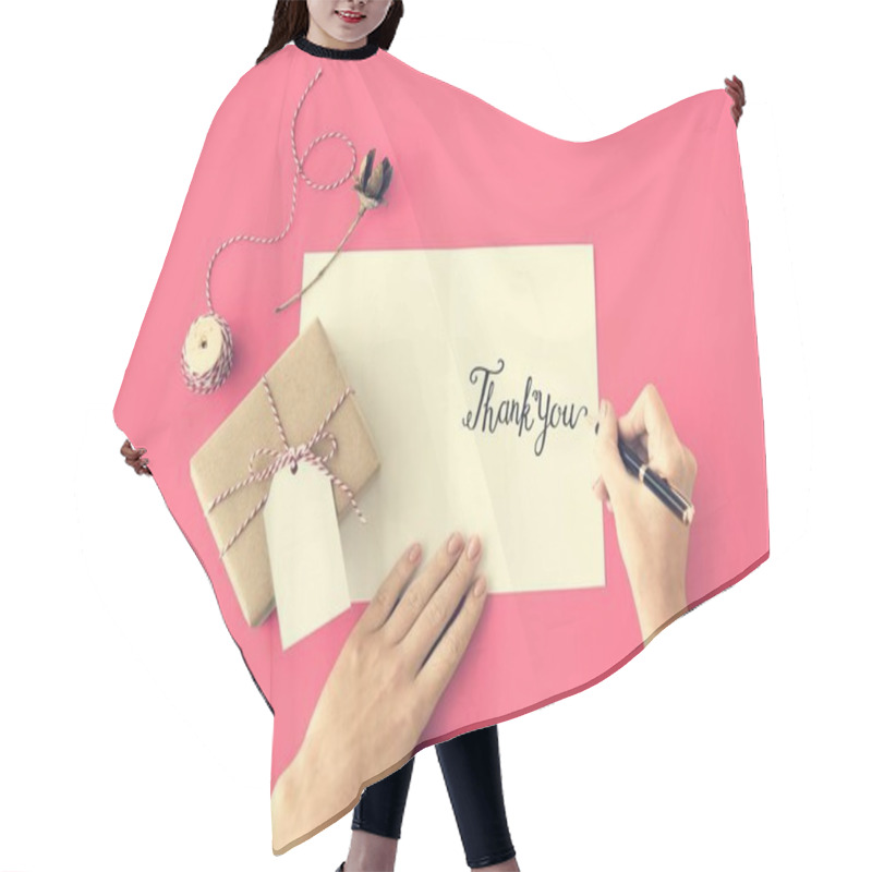 Personality  Thank You And Gift Concept Hair Cutting Cape