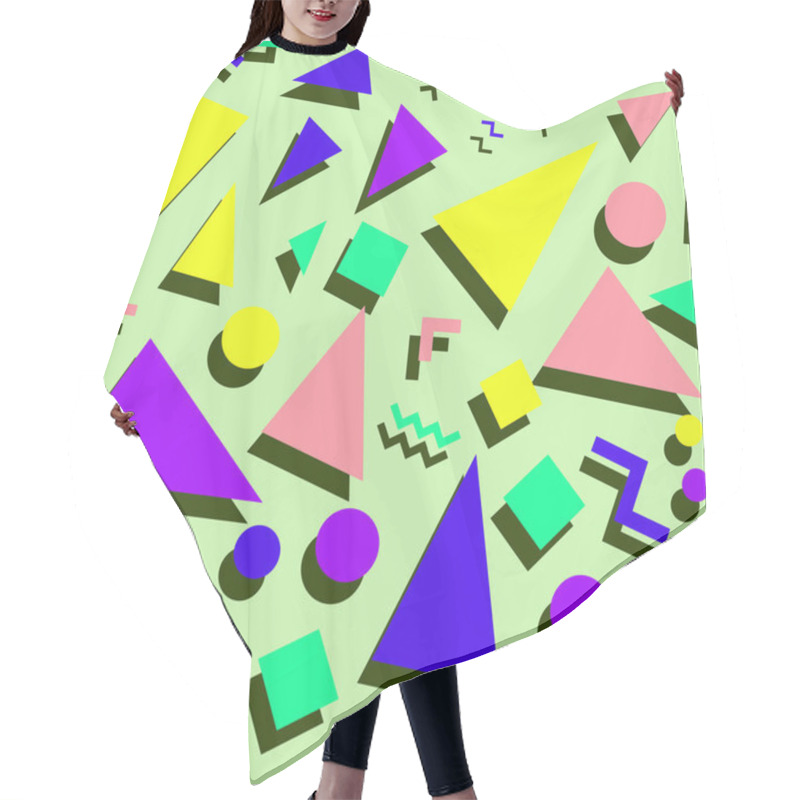 Personality  Retro Style Abstract Patter Hair Cutting Cape