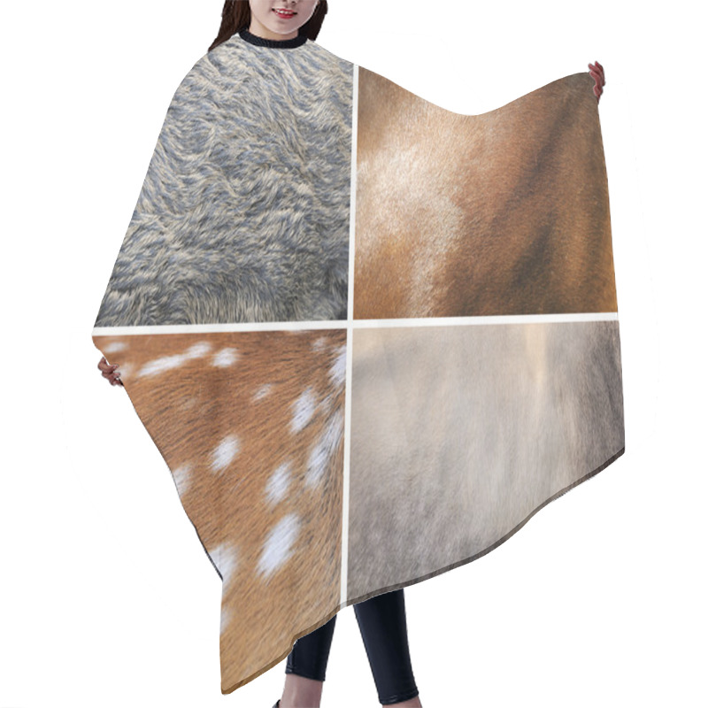 Personality  Animal Skin Texture Hair Cutting Cape