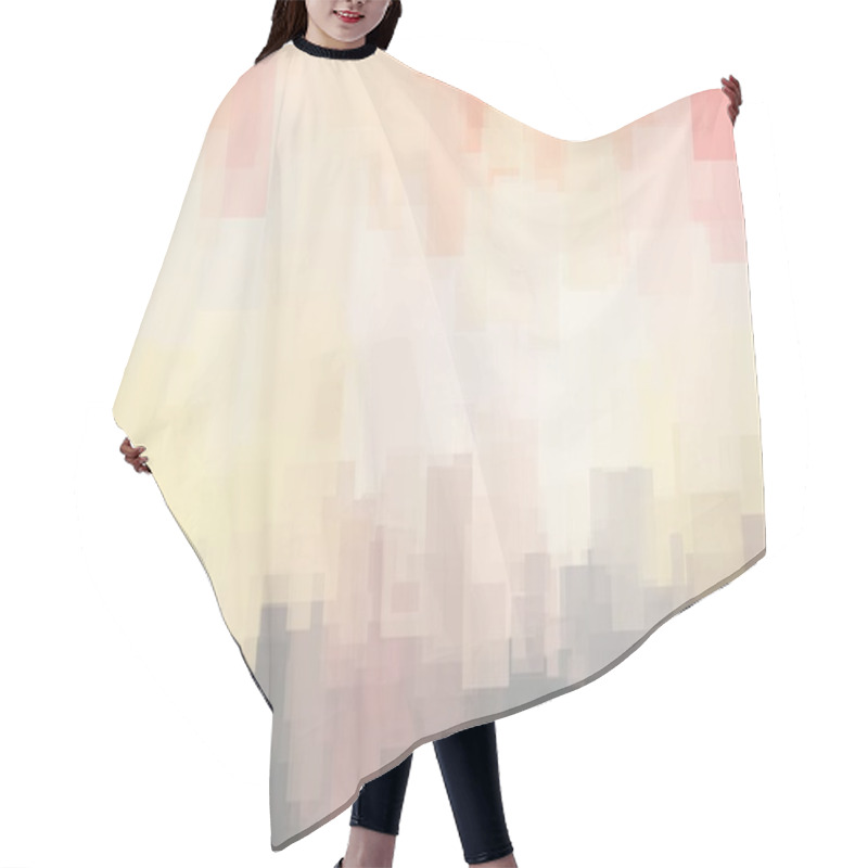 Personality  Abstract Background Or Texture With Geometric Objects Hair Cutting Cape