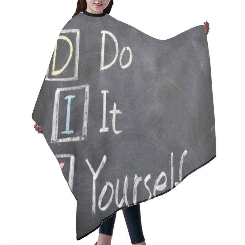 Personality  Acronym Of DIY For Do It Yourself Hair Cutting Cape