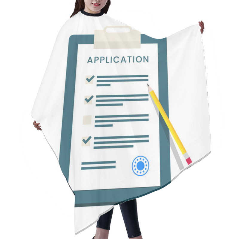 Personality  Application Form Icon Hair Cutting Cape