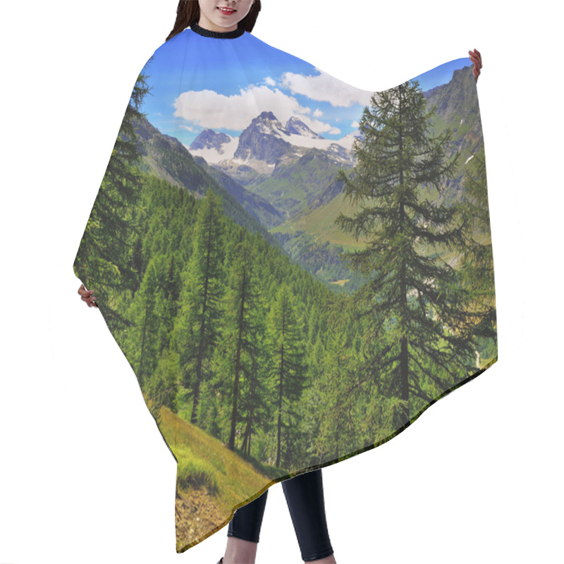 Personality  Alpien Mountain View On Granta Parey In Aosta Valley Hair Cutting Cape