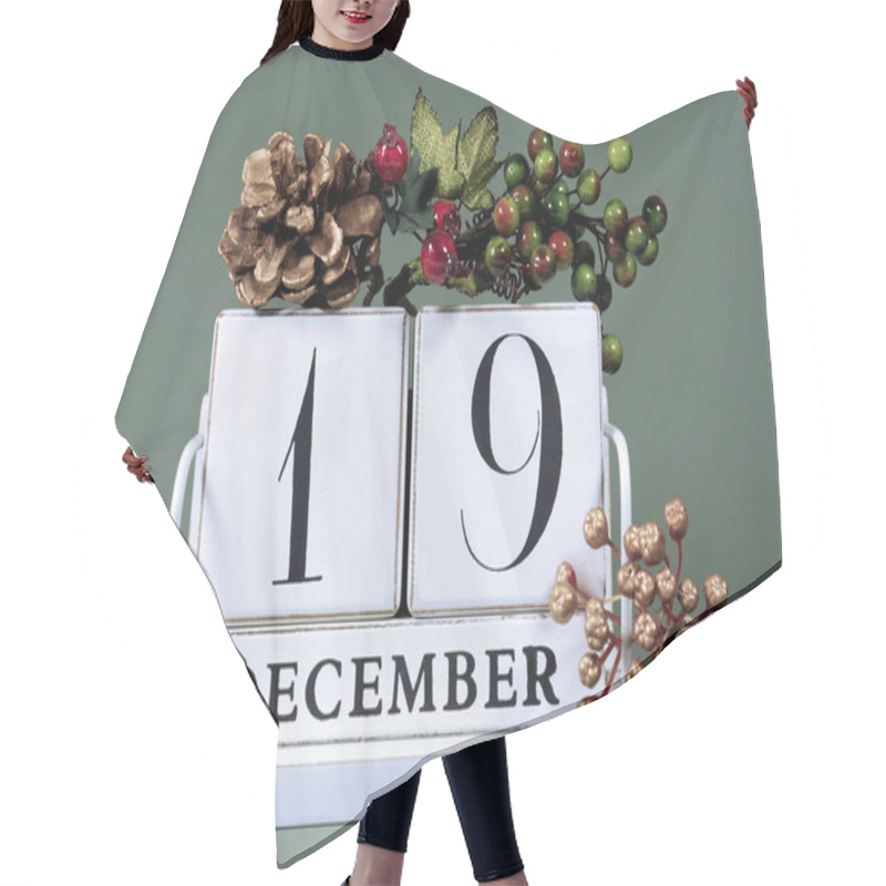 Personality  Seasonal Calendar For Christmas Advent Days Or Specific Dates In December. Hair Cutting Cape