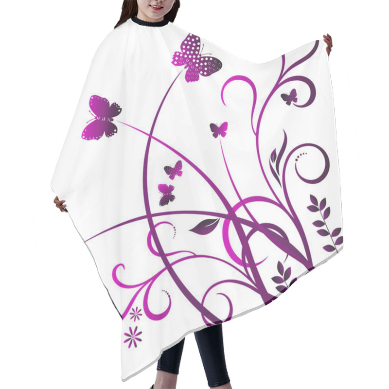 Personality  Swirl Butterfly Hair Cutting Cape