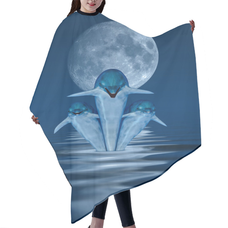 Personality  Dolphins Hair Cutting Cape