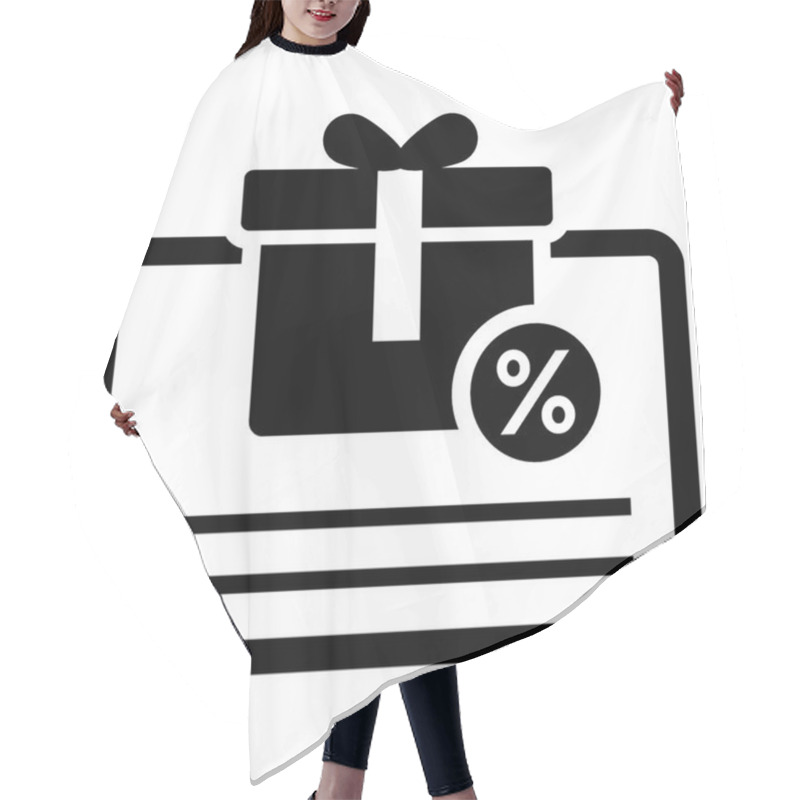 Personality  Loyalty Program Glyph Icon Hair Cutting Cape