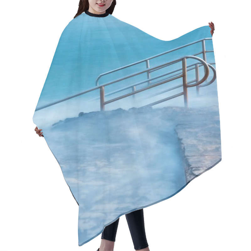 Personality  Swim Ladder Leading To Mystic Sea Hair Cutting Cape