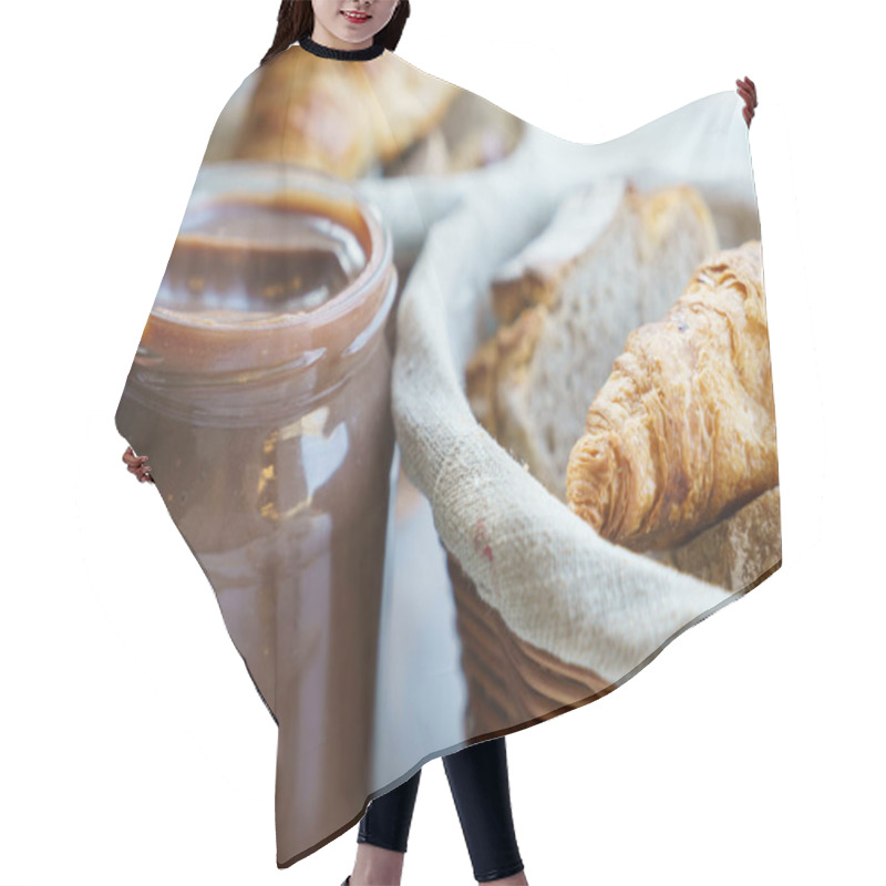 Personality  Pastry In Basket And Chocolate Cream Hair Cutting Cape